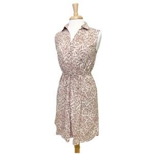 beachlunchlounge Beige Leopard Print T-Shirt Sun Dress